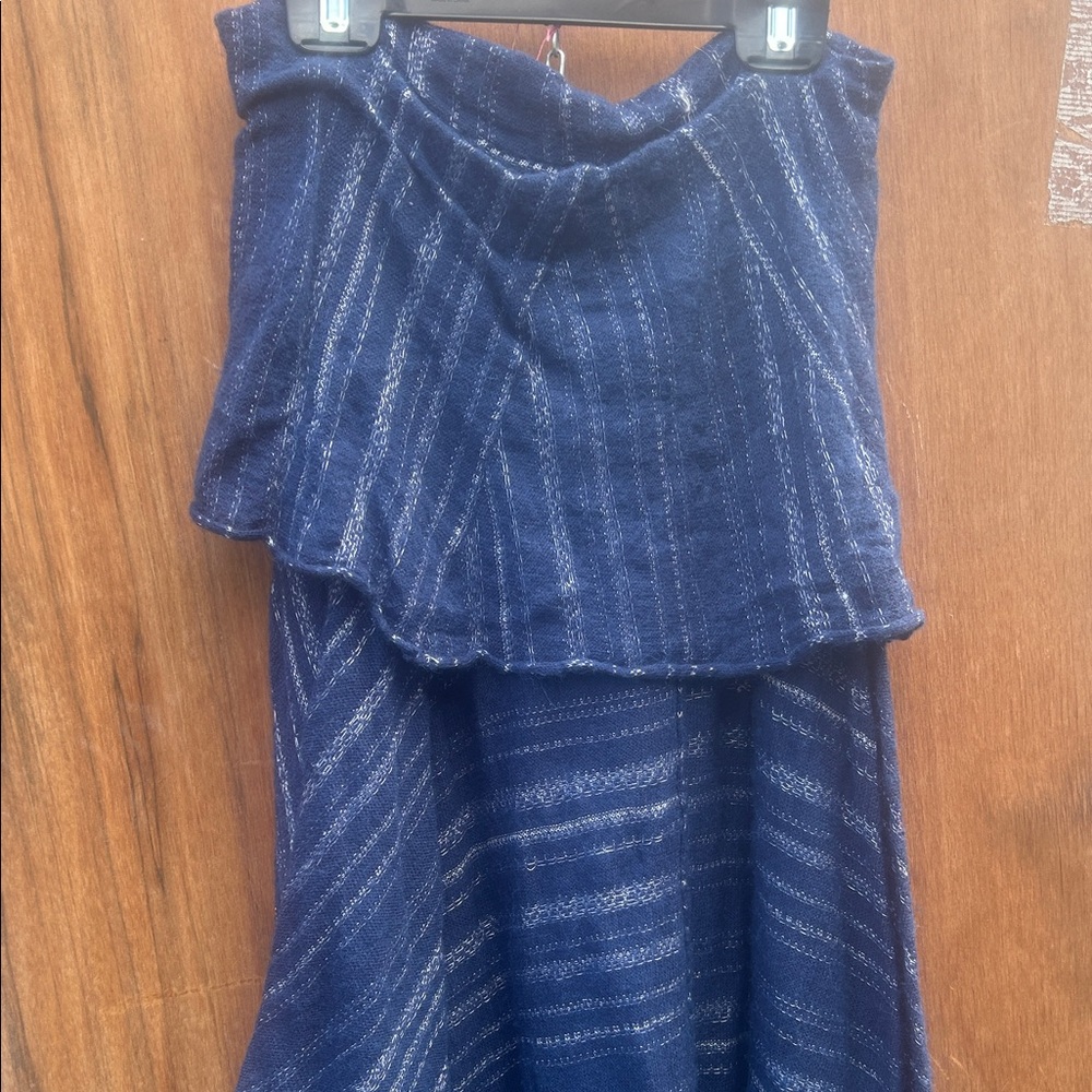 Free People Blue Knit skirt xs